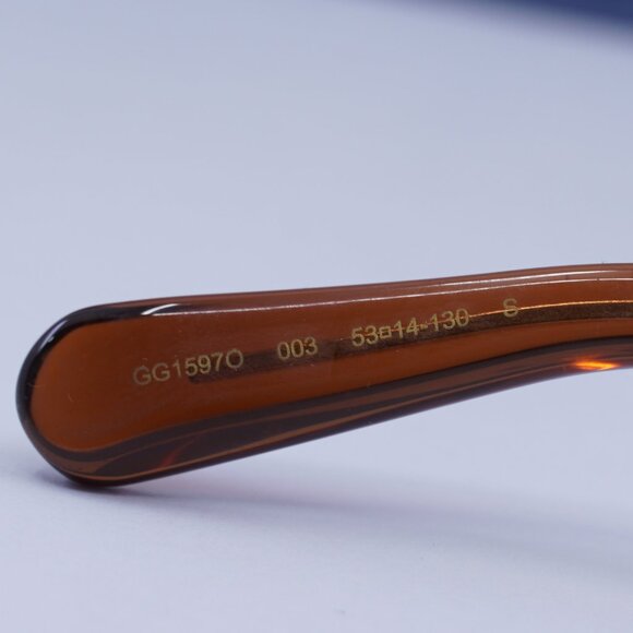 Final Price! Gucci GG1597O 003 Brown Eyeglasses 53mm - Picture 8 of 12